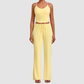 Wholesale Women’s Backless Cami & Straight-Leg Pants Yoga Set