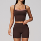 Wholesale Wholesale Naked-Feel Yoga Set – Cross Back Vest+Quick-Dry Fitness Shorts