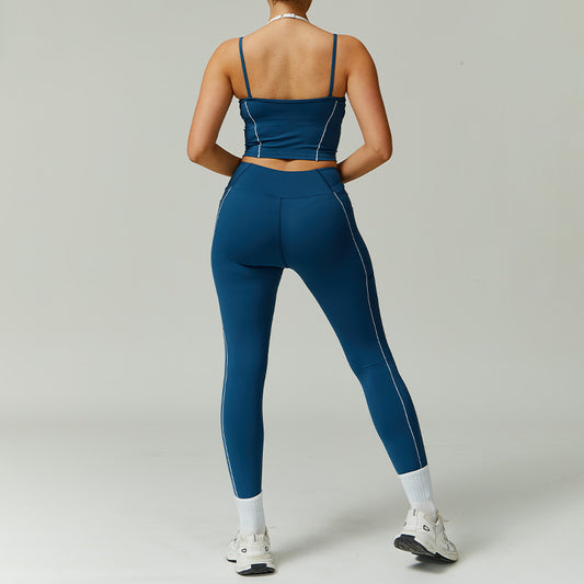 Wholesale Fake two-piece halter neck beautiful | Wonderxfans bulk activewear
