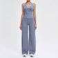 Wholesale open-back tank top + loose wide-leg pants