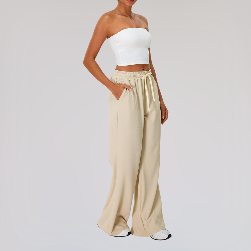 Crop Top & Wide-Leg Sport Set