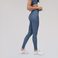 Wholesale denim-style high-waisted leggings