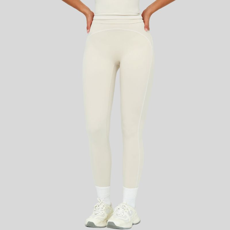 Contrasting stitching leggings