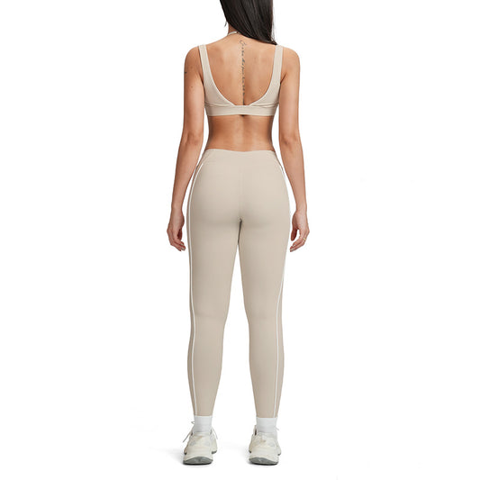 Wholesale Color-block backless bra + high-waisted | Wonderxfans bulk activewear