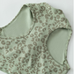 Women's Leopard Print Zipper Tank Top+Hip High Shorts 2-Piece Set