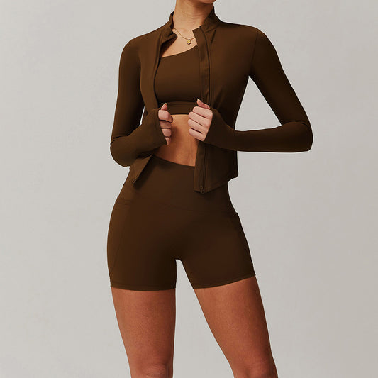 Wholesale Long Sleeve Fitness jacket + | Wonderxfans bulk activewear