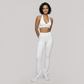 Deep V halter neck bra + high waisted pant 2-piece set