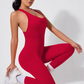 Yoga Bodycon V-neck Sports Jumpsuit