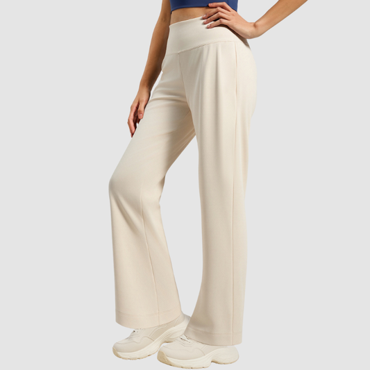 Wholesale back waist pocket yoga straight pants