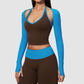 Wholesale Women’s Open-Back Yoga Shrug – Quick-Dry Long Sleeve