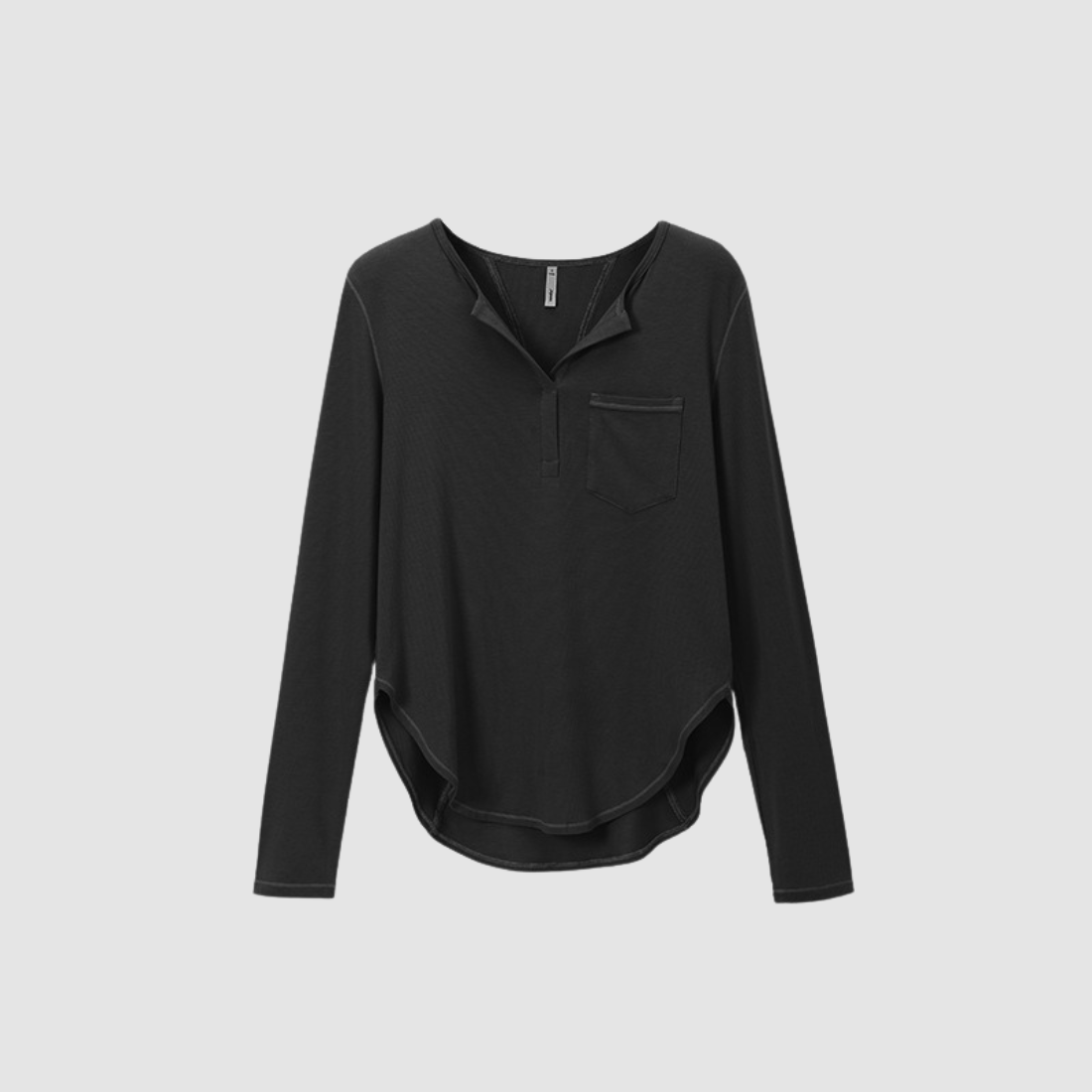Wholesale Men’s Henley Long-Sleeve Outdoor Breathable  T-Shirt