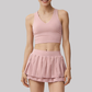 Wholesale V-neck Tank Top+Skirt Activewear Set