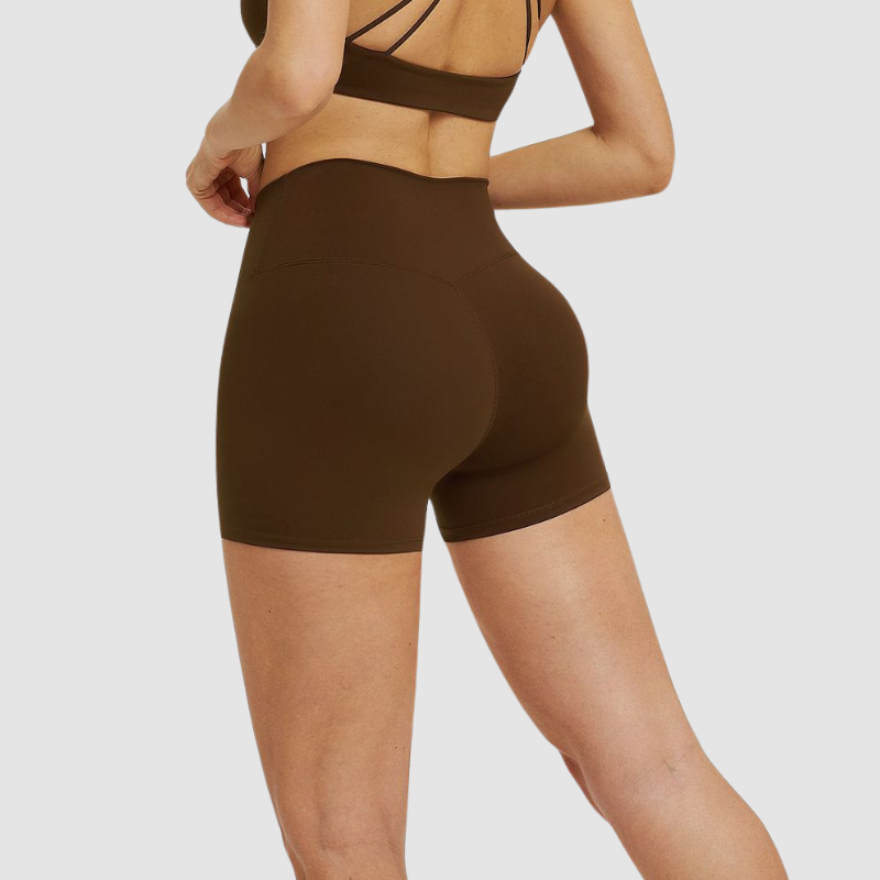 Wholesale high-waisted cross-waistband shorts