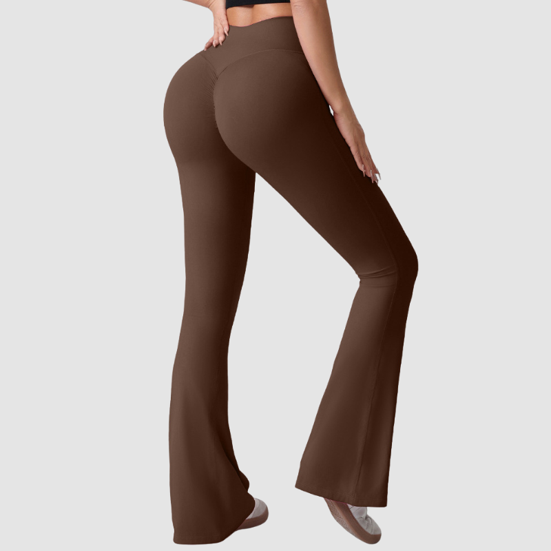 Wholesale High waist quick-dry Flared Leg pants