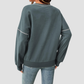 Wholesale Round Neck Seam Detail Sweatshirt – Casual Loose Sportswear Hoodie