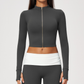Wholesale Women’s Cropped Stand-Collar Pilates Jacket