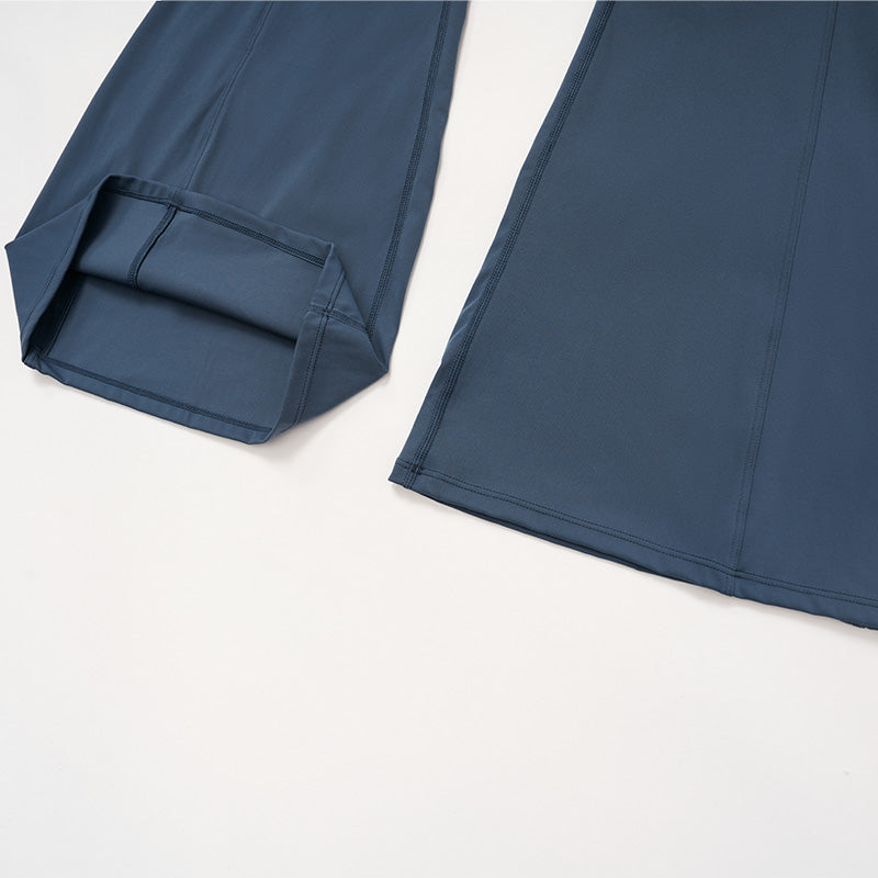 High waist slim trousers running sports flared pants