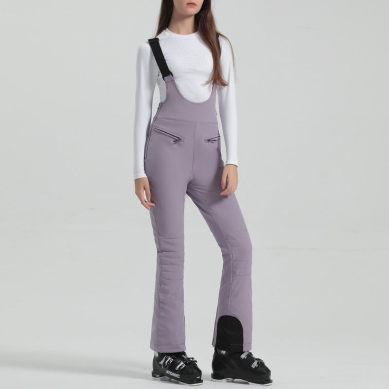 Women's Adjustable Elastic Suspender Ski Pants