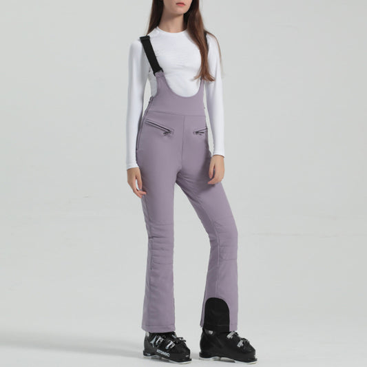 Women's Adjustable Elastic Suspender Ski Pants