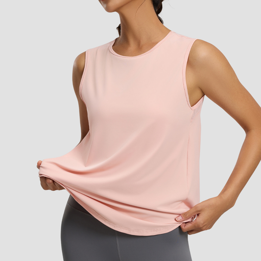 Wholesale Women's Loose Mesh Back Quick-Dry Yoga Tank Top