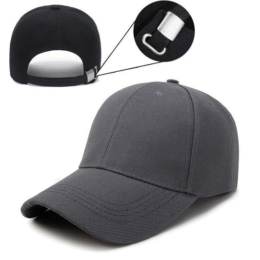Adjustable solid color light plate baseball cap peaked cap