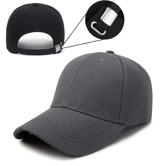Adjustable solid color light plate baseball cap peaked cap