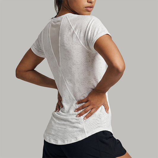 Wholesale Women's short sleeve tee quick dry running gym top