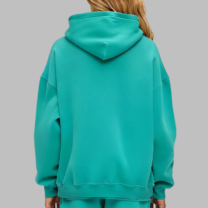 Two-Way Zip Fleece Hoodie