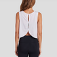 Wholesale Women's Open-Back Yoga Vest – Loose Breathable Gym Running Tank Top