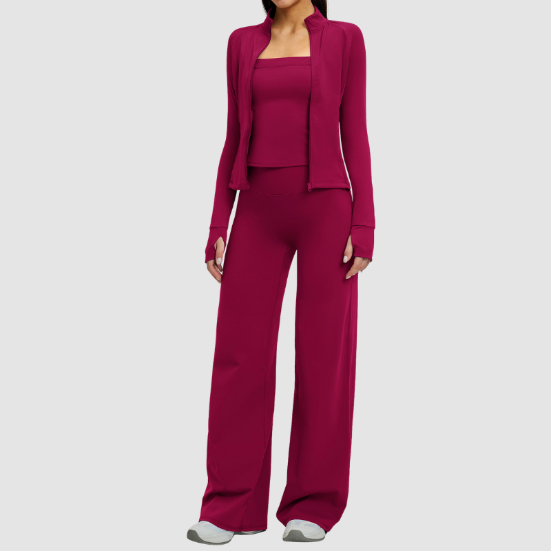Wholesale Stand collar zipper jacket+vest+high-weighted loose | Wonderxfans bulk activewear