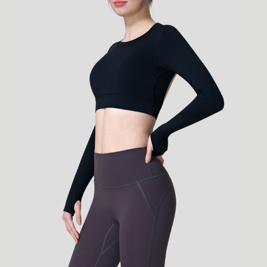 Wholesale women's long sleeve yoga top | Wonderxfans bulk activewear
