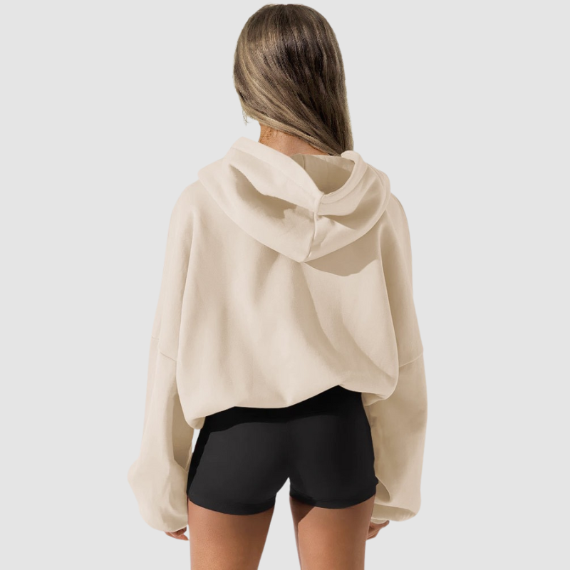 Wholesale loose casual hooded jacket