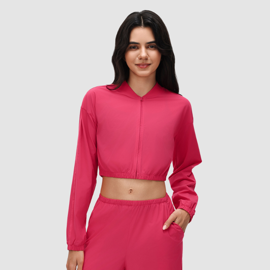 Wholesale Short Outdoor Casual Zipper Thin Jacket