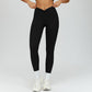Pleated waistband sport leggings