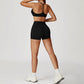 Thin Straps Bra + Butt-Lifting Shorts 2-Piece Set
