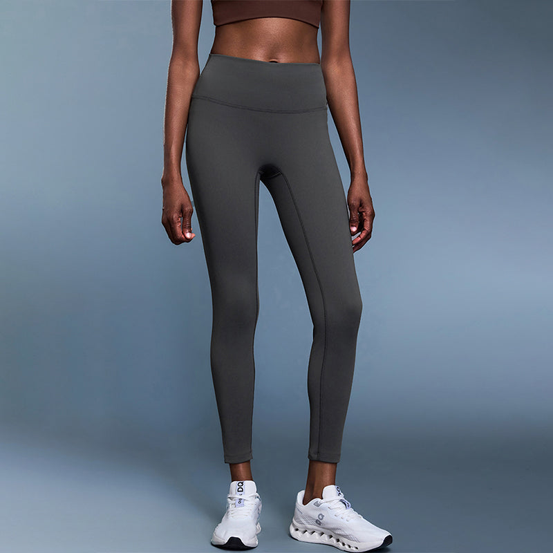 Fleece-lined thermal high-waist yoga leggings
