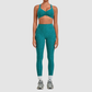 [Wholesale Women’s Ruched Sports Bra & High-Waist Leggings Yoga Set – 9291+1567]