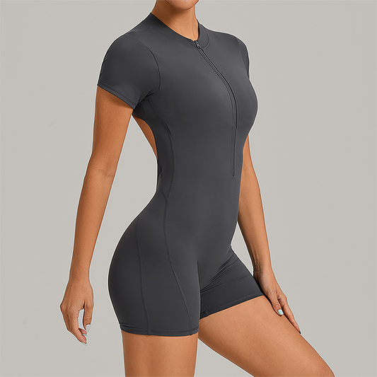 Wholesale Hip-High Halter-Neck Backless Bodysuit