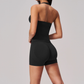 Wholesale Women's Halter V-Neck Yoga Set – Slim Fit Hip-Lifting Tummy-Tucking Quick-Dry Sports Set