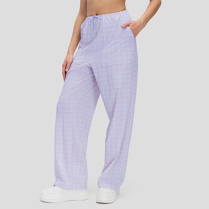 Wholesale plaid quick-drying running training pants