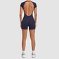 Wholesale Women's Open-Back Adjustable Yoga Bodysuit – Slim-Fit Butt-Lifting Short Romper