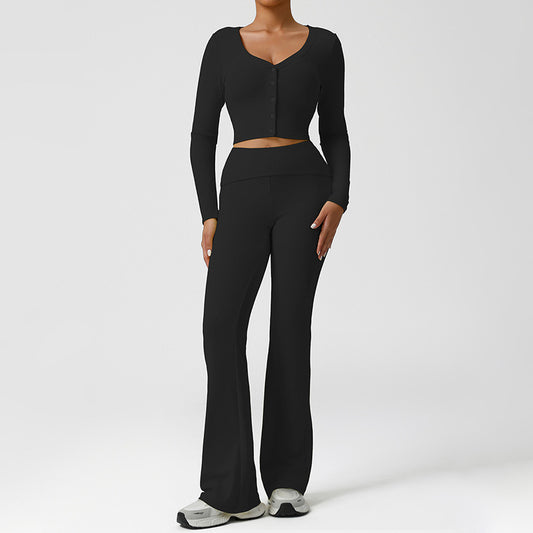 Wholesale Snug-Fit Cropped Long Sleeve + | Wonderxfans bulk activewear