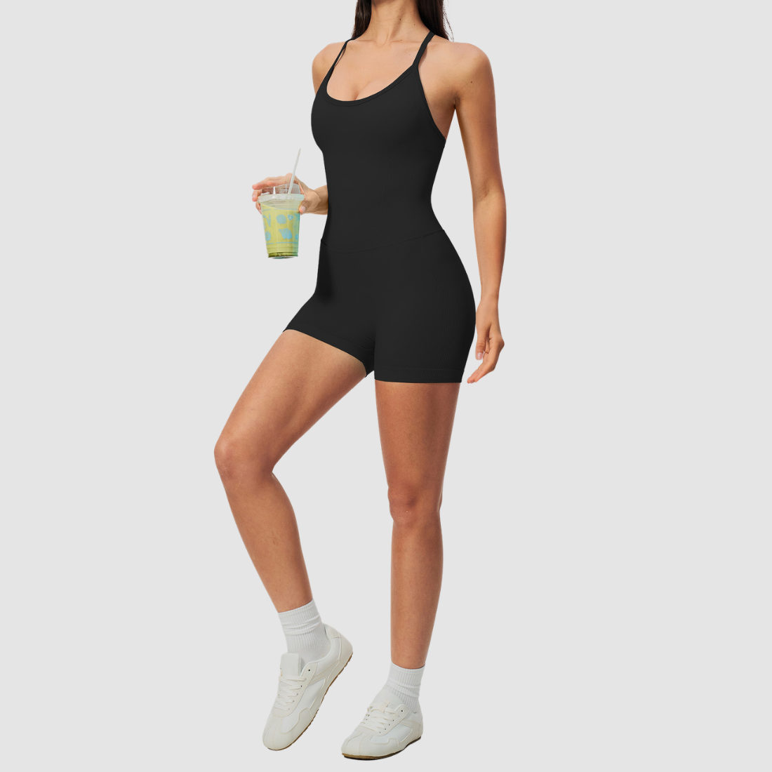 Wholesale Women's Seamless Tank & Biker Shorts Yoga Set