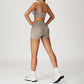 SPORTS BRA+High-waist shorts 2-PIECE SET