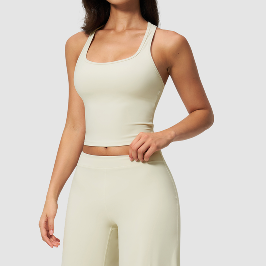 Wholesale Women's I-shape back removable padded tank top