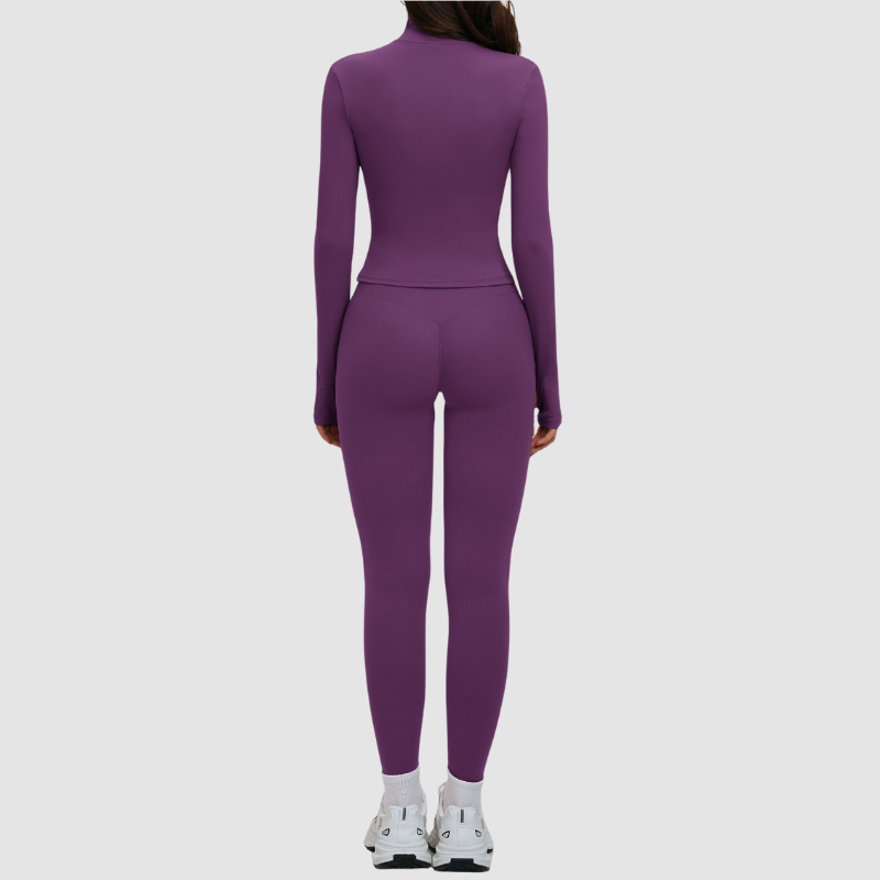 Wholesale spaghetti strap backless bra + leggings + jacket