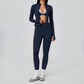 Wholesale 3-Piece Yoga Set – Cardigan & Bra & Leggings Fitness Outfit set
