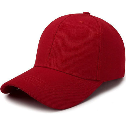 Adjustable solid color light plate baseball cap peaked cap
