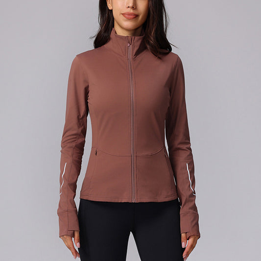 Wholesale Stand Collar Full Zipper Reflective | Wonderxfans bulk activewear