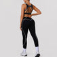 Wholesale contrasting color bra + butt-lifting leggings